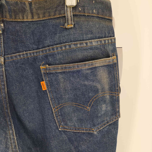リーバイス Levis 70S 646 66後期 オレンジタブ スモールe ボタン裏 8 刻印 ノックスビル工場 42TALON ジップ フレア ベルボトム ジップアップ デニム パンツ ポケット裏 チェーンステッチ 1978年製 メンズ