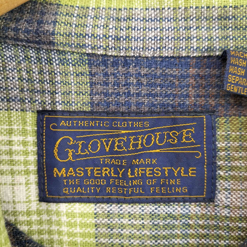 グローブハウス GLOVE HOUSE チェック コットン ネルシャツ メンズ
