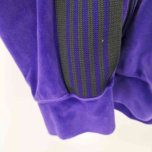 ニードルズ Needles 23AW R.C. Track Jacket - C/Pe Velour ロゴ刺繍ベロアトラックジャケット メンズ JPN:XL