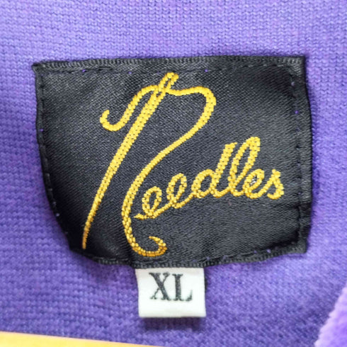 ニードルズ Needles 23AW R.C. Track Jacket - C/Pe Velour ロゴ刺繍ベロアトラックジャケット メンズ JPN:XL