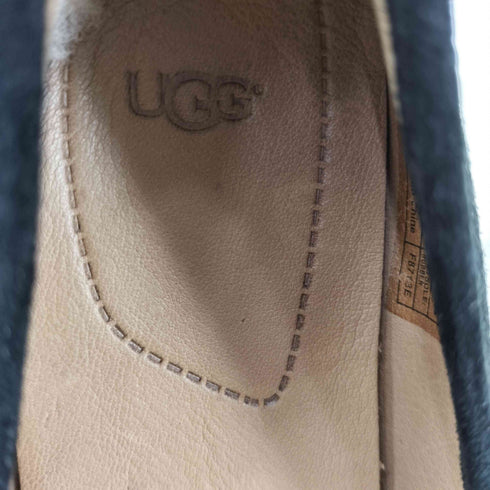 アグ UGG ROHEN ローヘン スエードレザー リボン フラット パンプス レディース JPN:22