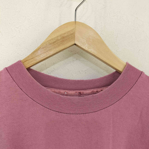 USA製 無地 クルーネックTシャツ メンズ import:L