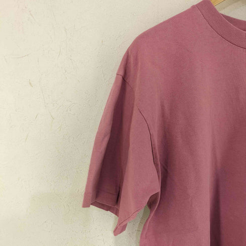 USA製 無地 クルーネックTシャツ メンズ import:L