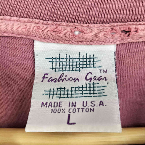 USA製 無地 クルーネックTシャツ メンズ import:L