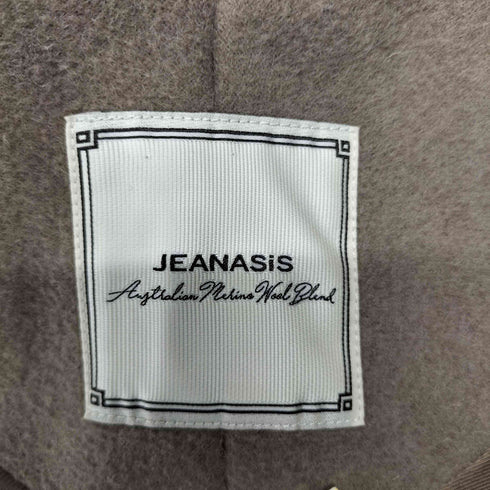 ジーナシス JEANASIS ショートビーバーノーカラーコート レディース FREE