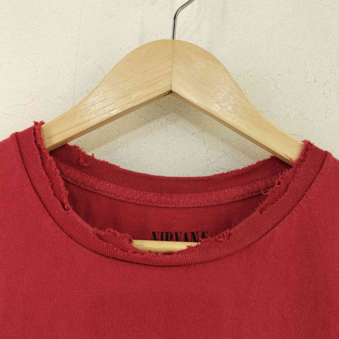 ダメージ加工 バンドTシャツ メンズ import:M