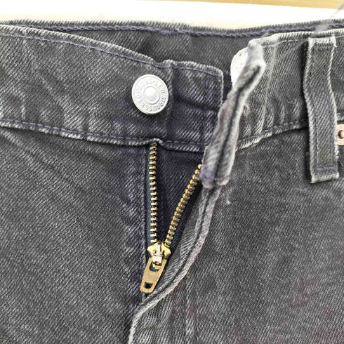 リーバイス Levis USA製 ボタン裏511刻印 505 後染めブラックデニム ボーイズ メンズ M