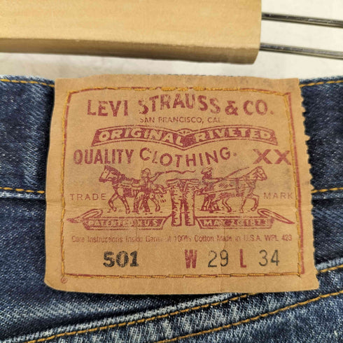 リーバイス Levis USA製 ボタン裏553刻印 501 デニムパンツ ヒゲ ハチノス メンズ 29inch
