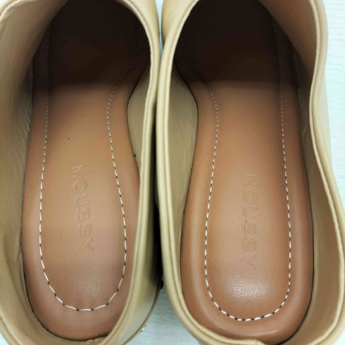マウジー moussy ウッドソールスタッズサボ レディース JPN:L