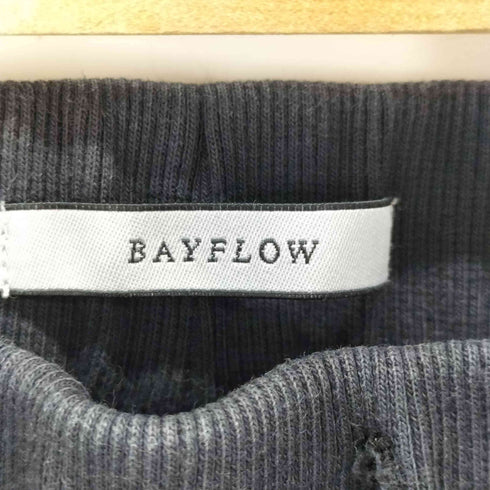 ベイフロー BAYFLOW リネン混 製品染め ビンテージ加工 ジョガーパンツ レディース JPN:3