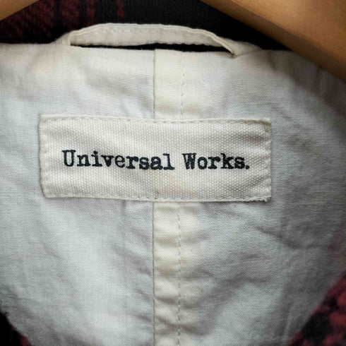 ユニバーサルワークス UNIVERSAL WORKS チェック ワーク ジャケット ウール ポリ タータンチェック CPO メンズ import:S