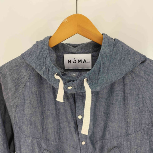ノーマティーディー NOMA t.d. バックフリンジ シャンブレー アノラック パーカー ジャケット メンズ JPN:2