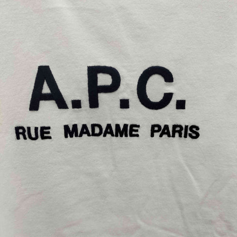 アーペーセー A.P.C. T-SHIRT Rue Madame HOMME JPS マダム通り 刺繍S/S Tシャツ レディース import:S