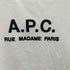アーペーセー A.P.C. T-SHIRT Rue Madame HOMME JPS マダム通り 刺繍S/S Tシャツ レディース import:S