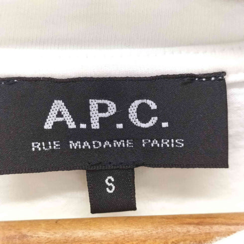 アーペーセー A.P.C. T-SHIRT Rue Madame HOMME JPS マダム通り 刺繍S/S Tシャツ レディース import:S