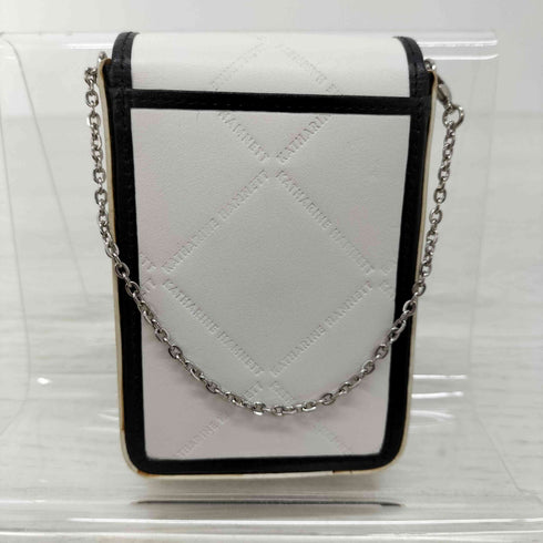 キャサリンハムネットロンドン KATHARINE HAMNETT LONDON エンボスロゴ チェーンストラップシガレットケース タバコケース メンズ