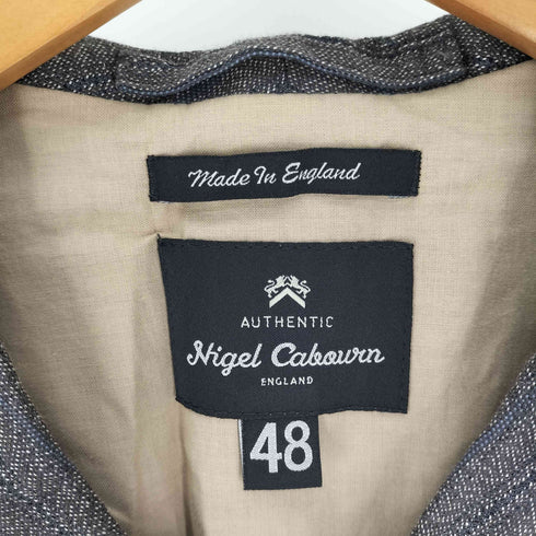 ナイジェルケーボン NIGEL CABOURN 英国製 Curved Lapel Vest カーブド ラペル ベスト 7連 ボタン メンズ EUR:48