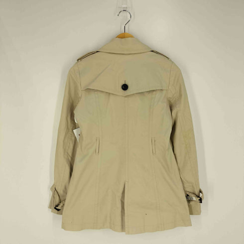 バーバリーブルーレーベル BURBERRY BLUE LABEL ウール ノバチェックライナー付き 裏地ノバチェック トレンチコート レディース 38