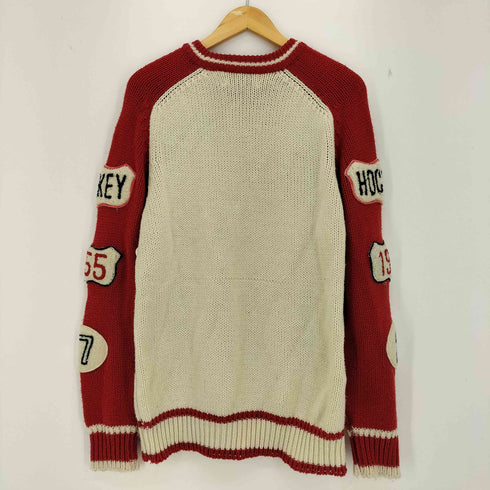 CLUB EUROPE ホッケー ワッペン アクリルニット メンズ JPN:L