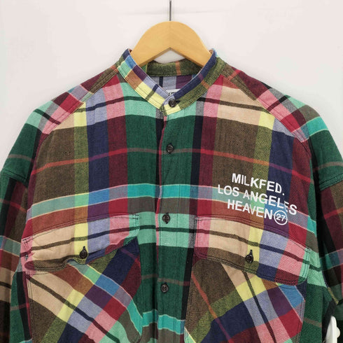 ミルクフェド MILKFED. BACK LOGO PLAID DRESS レディース FREE