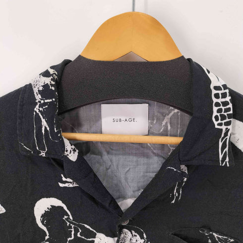 サベージ SUB-AGE. 総柄ボックスS/Sアロハシャツ 首吊り メンズ JPN:2