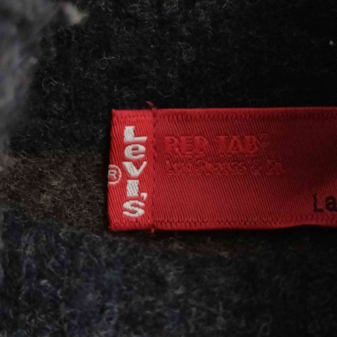 リーバイス Levis REDTAB フロント アニマルデザイン タートルネック ボーダーニット メンズ import:L