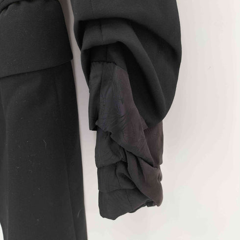 コムデギャルソン COMME des GARCONS 袖先ドッキング ウールテーラードジャケット レディース