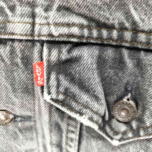 リーバイス Levis 80-90s USA製 ボタン裏527刻印 ブラックデニムジャケット メンズ