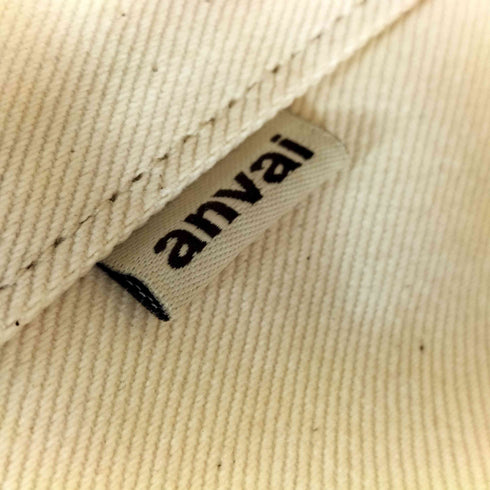 anvai キャンバストートバッグ 3ポケット レディース