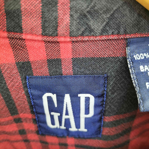 ギャップ Gap 90S バッファローチェック フランネル L/S BDシャツ メンズ JPN:XL