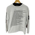 フラグスタフ F-LAGSTUF-F 21SS L/S ブランドロゴプリント コットンTシャツ メンズ JPN:L