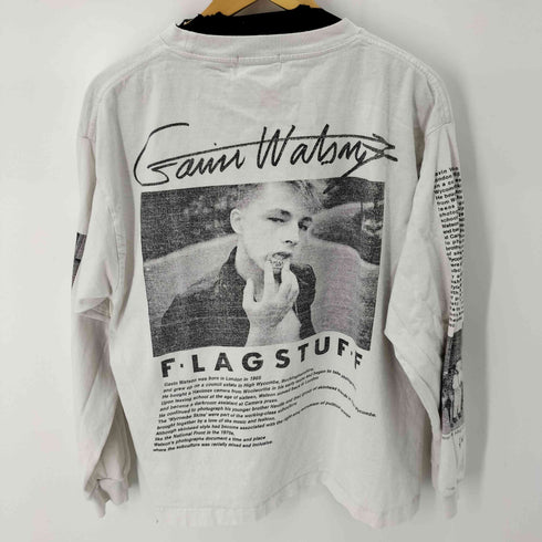 フラグスタフ F-LAGSTUF-F 21SS L/S ブランドロゴプリント コットンTシャツ メンズ JPN:L