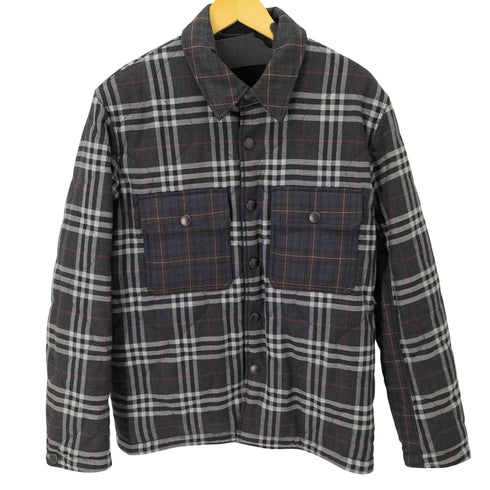 バーバリーロンドン BURBERRY LONDON ノバチェック キルティングシャツジャケット メンズ JPN:M