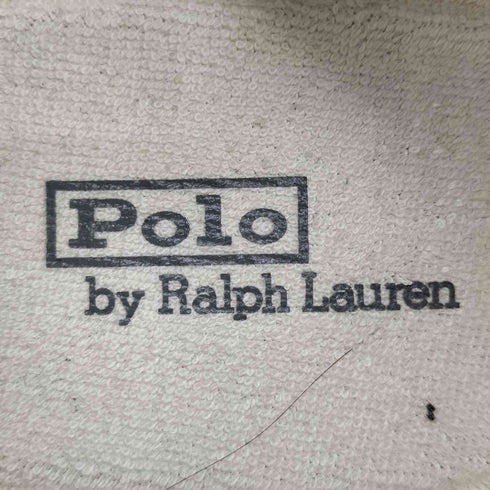 ポロバイラルフローレン Polo by RALPH LAUREN Pロゴ レザー ローカットスニーカー メンズ UK:7.5