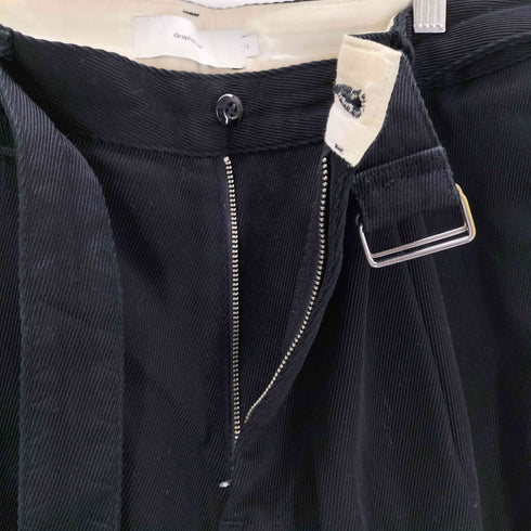 グラフペーパー Graphpaper HARD TWILL BELTED PANTS メンズ 3