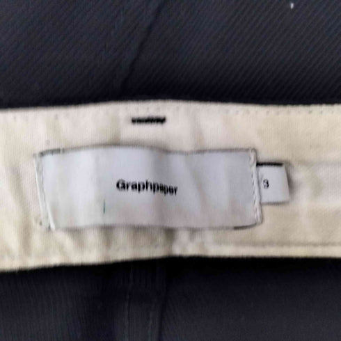 グラフペーパー Graphpaper HARD TWILL BELTED PANTS メンズ 3