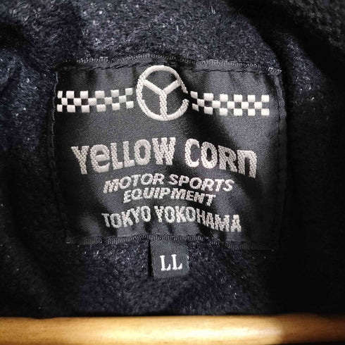 イエローコーン YELLOW CORN チタンパッド ライナー付き スタッズ 刺繍 バイクジャケット メンズ LL