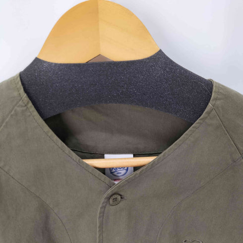 ケボズ KEboz EFG WASHED BASEBALL SHIRT ロゴ刺繍S/Sベースボールシャツ メンズ JPN:M