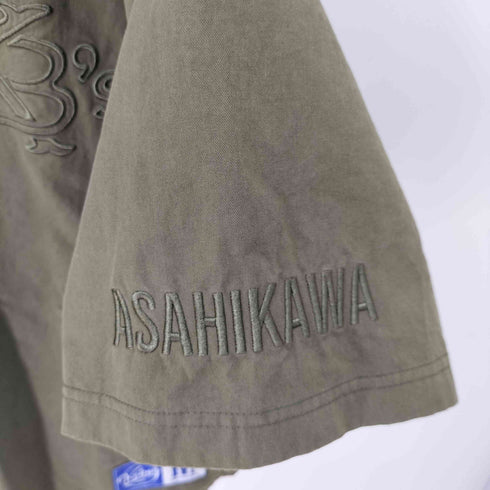 ケボズ KEboz EFG WASHED BASEBALL SHIRT ロゴ刺繍S/Sベースボールシャツ メンズ JPN:M
