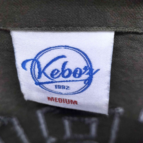 ケボズ KEboz EFG WASHED BASEBALL SHIRT ロゴ刺繍S/Sベースボールシャツ メンズ JPN:M