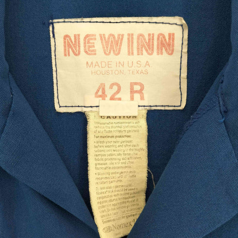 NEW INN 60-70s USA製 TALONジップ 棒タロン ダブルジップ 6OZ オールインワン つなぎ メンズ 42R