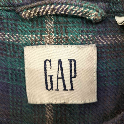 ギャップ Gap OLD チェック フランネルシャツ メンズ import:L