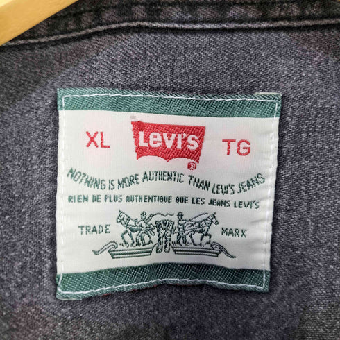 リーバイス Levis ブラック デニムシャツ メンズ import:XL