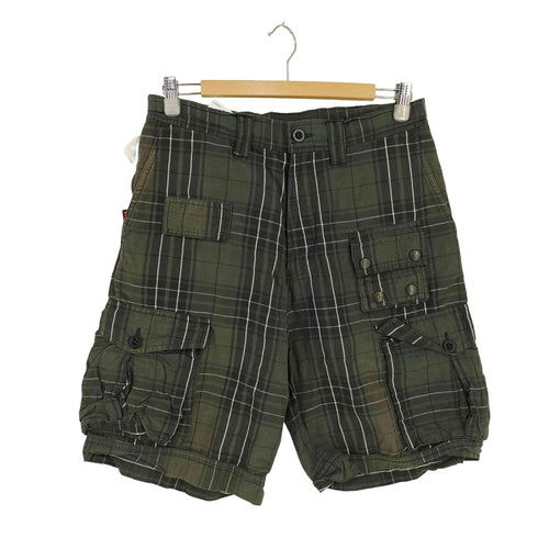 ドリスヴァンノッテン DRIES VAN NOTEN コットンリネン チェックカーゴショーツ riri メンズ 46
