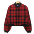 ギャップ Gap 90S OLD タータンチェック ジップアップ ブルゾン 短丈 メンズ import:M