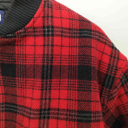 ギャップ Gap 90S OLD タータンチェック ジップアップ ブルゾン 短丈 メンズ import:M