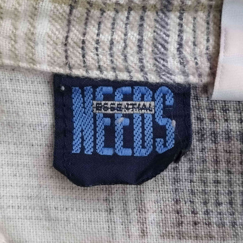NEEDS ボタンダウン ネルチェックシャツ メンズ 2XL