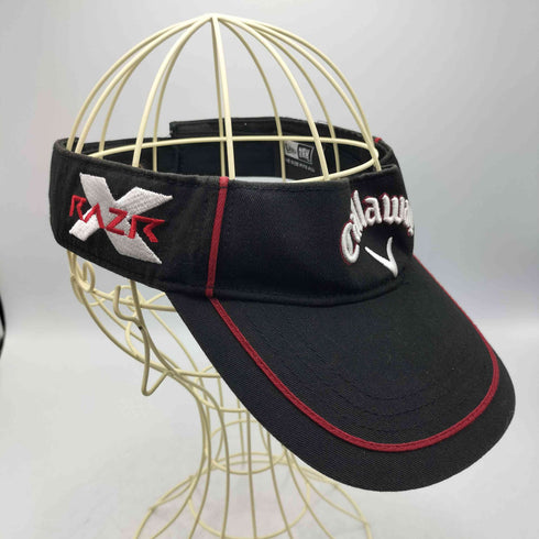 キャロウェイ Callaway ロゴ 刺繍 RAZR HEX BLACK TOUR ゴルフ サンバイザー キャップ メンズ ONE SIZE