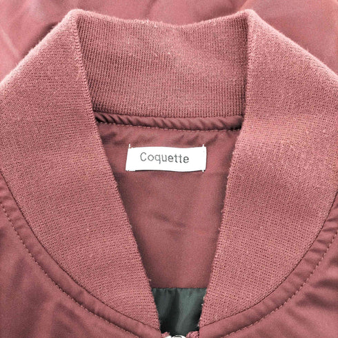 Coquette ユーティリティーポケット クロップド 短丈 フライト ジャケット MA-1 ユニセックス レディース JPN:M
