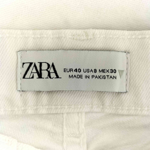 ザラ ZARA カットオフ フレアデニムパンツ レディース EUR:40-42